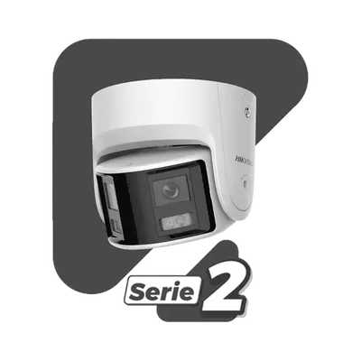 [FlexVu] [PROTECCIÓN ACTIVA] Turret IP 4 Megapixel / 2 Lentes de 2.8 mm (Imagen Panorámica 180°) / 30 mts IR / Exterior IP67 / Luz Intermitente y Alerta de Audio / Audio Bidireccional / ACUSENSE / WDR 120 dB / Micro SD - imagen 2