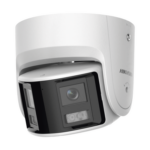 [FlexVu] [PROTECCIÓN ACTIVA] Turret IP 4 Megapixel / 2 Lentes de 2.8 mm (Imagen Panorámica 180°) / 30 mts IR / Exterior IP67 / Luz Intermitente y Alerta de Audio / Audio Bidireccional / ACUSENSE / WDR 120 dB / Micro SD miniatura 1
