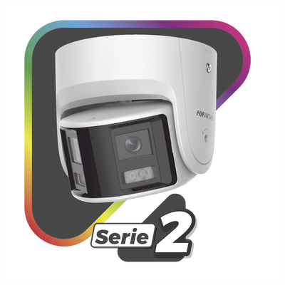 [FlexVu] [PROTECCIÓN ACTIVA] Turret IP Panorámica 4 Megapíxel / 2 Lentes 2.8 mm (180°) / Imagen a Color 24/7 (ColorVu) / PoE / WDR 130° / IP67 / ACUSENSE / Luz Estroboscópica y Alarma Audible / 30 mts Luz Blanca / Mic - imagen 2
