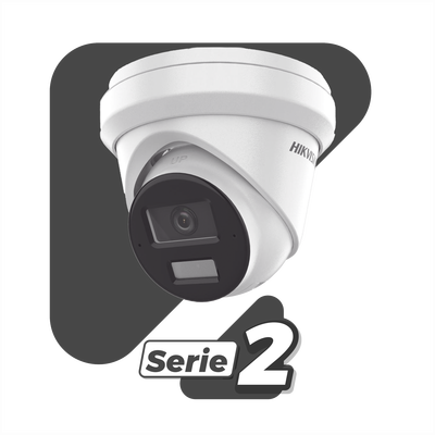 [Dual Light + 2 Micrófonos Integrados] Turret IP 8 Megapixel (4K) / Lente 2.8 mm / 30 mts Luz Blanca + 30 mts IR / ACUSENSE / Exterior IP67 / WDR 120 dB / PoE / ONVIF / Micro SD / Metal / ACUSEARCH - imagen 2