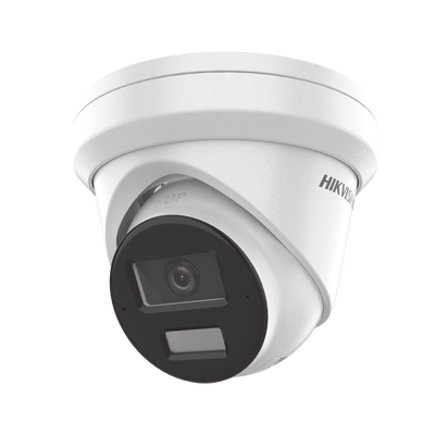 [Dual Light + 2 Micrófonos Integrados] Turret IP 8 Megapixel (4K) / Lente 2.8 mm / 30 mts Luz Blanca + 30 mts IR / ACUSENSE / Exterior IP67 / WDR 120 dB / PoE / ONVIF / Micro SD / Metal / ACUSEARCH - imagen 1