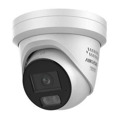 [Dual Light + ColorVu 3.0 + HikAI] Turret IP 8 Megapixel / Lente 2.8 mm / 30 mts IR + Luz Blanca / 2 Microfonos Integrados / Exterior IP67 / Estrobo Azul y Rojo / WDR 130 dB / ACUSENSE 3.0 / Metal / NEMA 4X / ACUSEARCH - imagen 1
