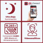Cubo IP 4 Megapixel / Serie PRO / Lente 2.8 mm / 10 mts IR EXIR / PoE / Sensor PIR / H.265+ / Interior / Audio de Dos Vías / PoE / MicroSD / ONVIF miniatura 3