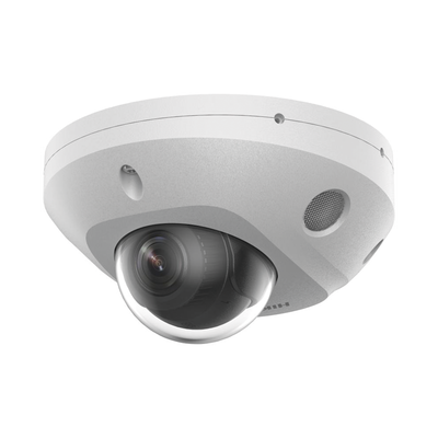 [Dual Light + 2 Micrófonos Integrados] Mini Domo IP 4 Megapixel / Lente 2.8 mm / 30 mts Luz Blanca + 30 mts IR / ACUSENSE / Exterior IP67 / IK08 / WDR 120 dB / PoE / ONVIF / MicroSD / ACUSEARCH - imagen 1