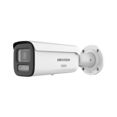 [Dual Light + ColorVu 3.0 + HikAI] Bala IP 8 Megapixel / Lente Mot. 2.8 a 12 mm / 60 mts IR + Luz Blanca / Exterior IP67 / WDR 130 dB / ACUSENSE 3.0 / Metal / NEMA 4X / ACUSEARCH - imagen 1
