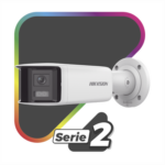 [FlexVu] [PROTECCIÓN ACTIVA] Bala IP Panorámica 4 Megapixel / 2 Lentes 2.8 mm (180°) / Imagen a Color 24/7 (ColorVu) / PoE / WDR 130° / IP67 / ACUSENSE / Luz Estroboscópica y Alarma Audible / 40 mts Luz Blanca / Micro SD miniatura 2