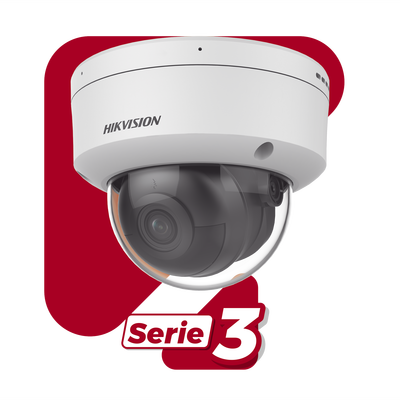 Domo IP 6 Megapixel / Lente 2.8 mm / 40 mts IR / Exterior IP67 / IK10 / Microfono Integrado / DARKFIGHTER / Audio y Alarma I/O / PoE / ONVIF / Micro SD / 4 Analíticos: AcuSense, Deteccion Facial, Conteo de Personas por Cruce y Zona - imagen 2