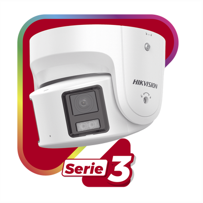 [PROTECCIÓN ACTIVA] Turret IP Panorámica 8 Megapixel / 180° / Imagen a Color 24/7 / PoE / WDR 130° / IP67 / ACUSENSE / Protección Activa (Luz Estroboscópica y Alarma Audible) / MicroSD - imagen 2