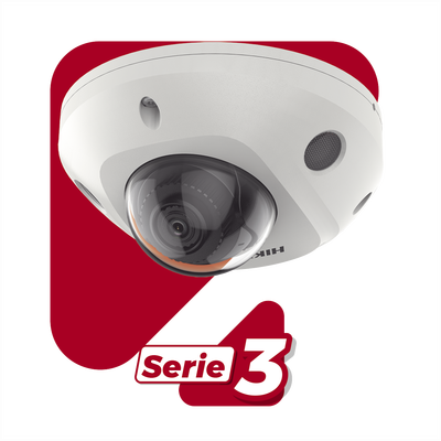 Mini Domo IP 6 Megapixel / Lente 2.8 mm / 30mts IR EXIR / Micrófono Integrado / Exterior IP67 / IK08 / PoE / DARKFIGHTER / Alarmas y Audio I/O / ONVIF / Micro SD / 4 Analíticos: AcuSense, Deteccion Facial, Conteo de Personas por Cruce y Zona - imagen 2