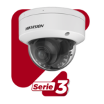 Domo IP 4 Megapixel / Lente Mot. 2.7 – 13.5 mm / Dual Light (40 mts IR + 40 mts Luz Blanca) / SSD Integrado 256 GB / 2 Micrófonos Integrados / Alarmas I/O / IP67 / IK10 / WDR 130 dB / PoE + / AcuSense / DarkFighter S / miniatura 2