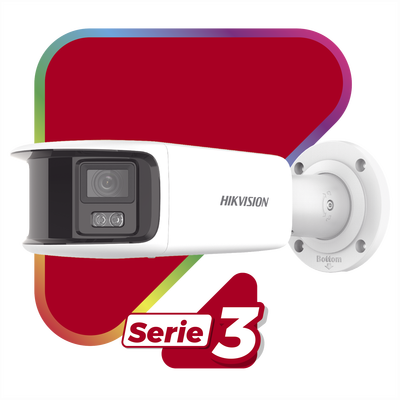 [ PROTECCIÓN ACTIVA ] Bala IP Panorámica 8 Megapixel / 180° / Lente 4 mm / Imagen a Color 24/7 / PoE / WDR 130° / IP67 / ACUSENSE / Protección Activa (Luz Estroboscópica y Alarma Audible) / 40 mts Luz Blanca / MicroSD - imagen 2