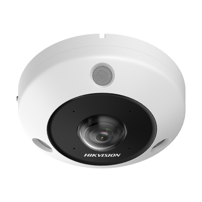 Fisheye IP 6 Megapixel / 180° – 360° / Dewarping / Heat Map / HEOP 2.0 / Conteo de Personas / IP67 / IK10 / 15 mts IR / Entrada y Salida de Audio y Alarma / Múltiples Vistas / Micrófono Integrado - imagen 1