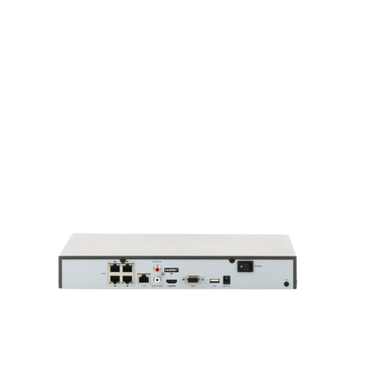 NVR 8 Megapixel (4K) (Compatible con Cámaras ACUSENSE) / 4 canales IP / 4 Puertos PoE+ / 1 Bahía de Disco Duro / Salida de Vídeo en 4K / 300 Metros PoE Modo Extendido - imagen 2