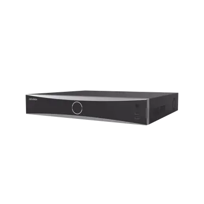 NVR 12 Megapixel (4K) / 16 canales IP / 16 Puertos PoE+ / AcuSense (Evita Falsas Alarmas) / Reconocimiento Facial / 4 Bahías de Disco Duro / Switch PoE 300 mts / HDMI en 4K / Alarmas I/O - imagen 1