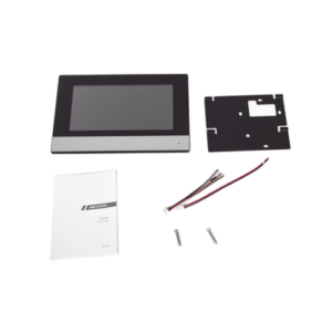 Monitor Hibrido IP WiFi Touch Screen 7" para DS-KIS303P / Vídeo en Vivo / PoE Estándar / Apertura Remota / Llamada Entre Monitores / Audio de dos vías / Policarbonato