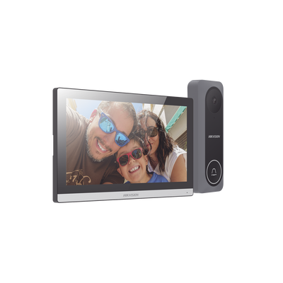 Kit de Videoportero Hibrido TurboHD con Pantalla LCD touch de 7″ Wi-Fi / Frente de Calle para Exterior de Policarbonato / 720p (1 Megapíxel )130° de Visión (Gran Angular) / Llamada a App Hik-Connect - imagen 2