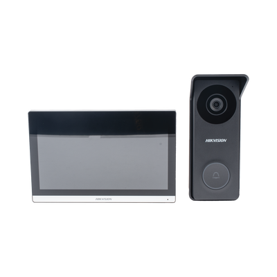 Kit de Videoportero Hibrido TurboHD con Pantalla LCD touch de 7″ Wi-Fi / Frente de Calle para Exterior Metalico / 720p (1 Megapíxel )117° de Visión (Gran Angular) / Llamada a App Hik-Connect - imagen 4