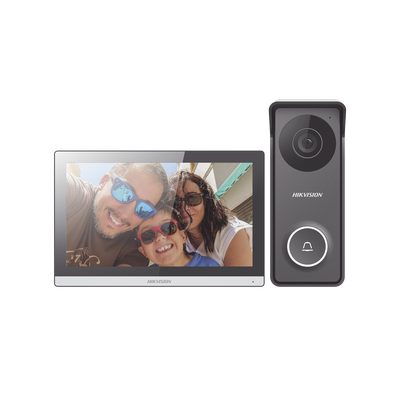 Kit de Videoportero Hibrido TurboHD con Pantalla LCD touch de 7″ Wi-Fi / Frente de Calle para Exterior Metalico / 720p (1 Megapíxel )117° de Visión (Gran Angular) / Llamada a App Hik-Connect - imagen 3