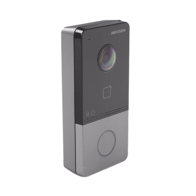 Videoportero IP 2 Megapixel / PoE Estandar / IP65 / Apertura desde Hik-connect / Soporta 1 Departamento y Hasta 6 Monitores / Soporta Tarjetas Mifare / 1 Salida Relay - imagen 1