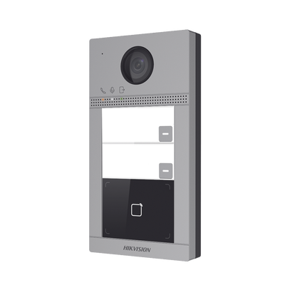Videoportero IP 2 Megapixel / Llamada y Apertura Remota desde App Hik-Connect (requiere monitor) / PoE / Exterior IP65 + Antivandalico IK08 / 2 Departamentos / Apertura con Tarjeta / Soporta 2 Puertas y hasta 6 Monitores - imagen 4