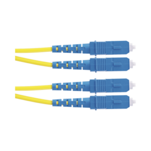 Jumper de Fibra Optica Monomodo 9/125 OS2, SC-SC Duplex, OFNR (Riser), Color Amarillo, 5 Metros (16.40 Pies)