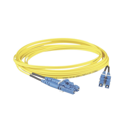 Jumper de Fibra Optica Monomodo 9/125 OS2, LC-LC Duplex, LSZH, Color Amarillo, 3 Metros (9.84 Pies) - imagen 2