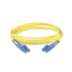 Jumper de Fibra Optica Monomodo 9/125 OS2, LC-LC Duplex, LSZH, Color Amarillo, 3 Metros (9.84 Pies) miniatura 1