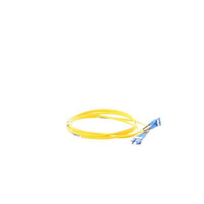 Jumper de Fibra Optica Monomodo 9/125 OS2, LC-LC Duplex, OFNR (Riser), Color Amarillo, 2 Metros (6.56 Pies) - imagen 3