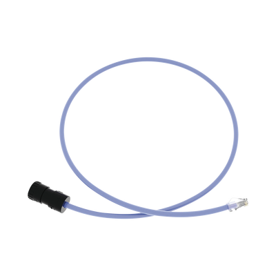 Cable de Conexión en Campo Jack a Plug RJ45, Categoría 6A, CMP (Plenum), 1 Metro (3.28 Pies), Color Azul - imagen 1
