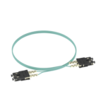Jumper de Fibra Optica Multimodo 50/125 OM3, SC-SC Duplex, OFNR (Riser), Color Aqua, 2 Metros (6.56 Pies) miniatura 3