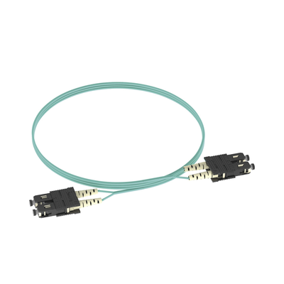 Jumper de Fibra Optica Multimodo 50/125 OM3, SC-SC Duplex, OFNR (Riser), Color Aqua, 2 Metros (6.56 Pies) - imagen 3