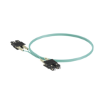 Jumper de Fibra Optica Multimodo 50/125 OM3, SC-SC Duplex, OFNR (Riser), Color Aqua, 2 Metros (6.56 Pies) miniatura 1