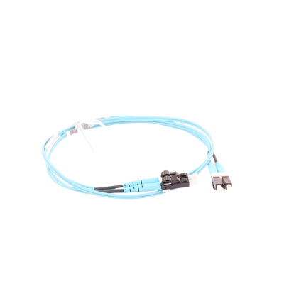 Jumper de Fibra Optica Multimodo 50/125 OM3, LC-LC Duplex, OFNR (Riser), Color Aqua, 1 Metro (3.28 Pies) - imagen 4