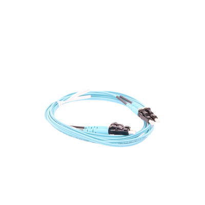 Jumper de Fibra Optica Multimodo 50/125 OM3, LC-LC Duplex, OFNR (Riser), Color Aqua, 2 Metros (6.56 Pies) - imagen 5