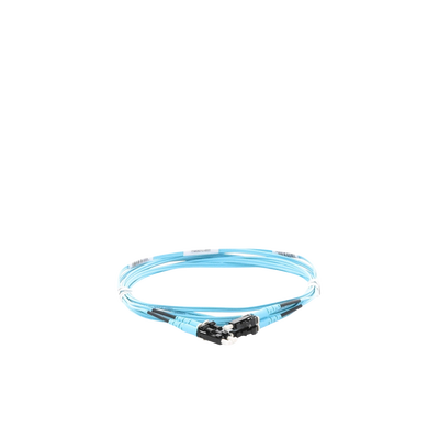 Jumper de Fibra Optica Multimodo 50/125 OM3, LC-LC Duplex, OFNR (Riser), Color Aqua, 3 Metros (9.84 Pies) - imagen 3