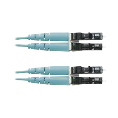 Jumper de Fibra Optica Multimodo 50/125 OM3, LC-LC Duplex, OFNR (Riser), Color Aqua, 4 Metros (13.12 Pies) - imagen 2