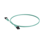Jumper de Fibra Optica Multimodo 50/125 OM3, LC-LC Duplex, OFNR (Riser), Color Aqua, 5 Metros (16.40 Pies) miniatura 3