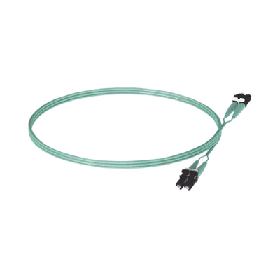 Jumper de Fibra Optica Multimodo 50/125 OM3, LC-LC Duplex, OFNR (Riser), Color Aqua, 5 Metros (16.40 Pies) - imagen 4
