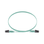 Jumper de Fibra Optica Multimodo 50/125 OM3, LC-LC Duplex, OFNR (Riser), Color Aqua, 5 Metros (16.40 Pies) miniatura 1
