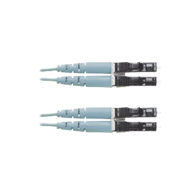 Jumper de Fibra Optica Multimodo 50/125 OM3, LC-LC Duplex, OFNR (Riser), Color Aqua, 7 Metros (22.97 Pies) - imagen 2
