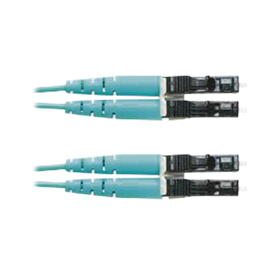 Jumper de Fibra Optica Multimodo 50/125 OM3, LC-LC Duplex, OFNR (Riser), Color Aqua, 9 Metros (29.53 Pies) - imagen 2