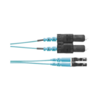 Jumper de Fibra Optica Multimodo 50/125 OM3, LC-SC Duplex, OFNR (Riser), Color Aqua, 2 Metros (6.56 Pies) miniatura 2