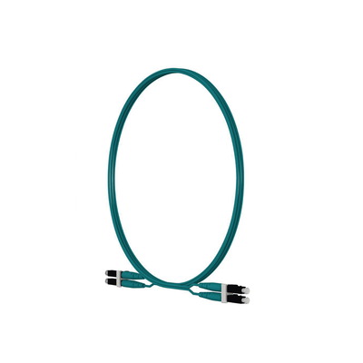 Jumper de Fibra Optica Multimodo 50/125 OM4, LC-LC Duplex, LSZH, Color Aqua, 2 Metros (6.56 Pies) - imagen 2