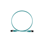 Jumper de Fibra Optica Multimodo 50/125 OM4, LC-LC Duplex, LSZH, Color Aqua, 2 Metros (6.56 Pies) miniatura 1