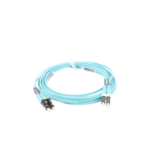 Jumper de Fibra Optica Multimodo 50/125 OM4, LC-LC Duplex, OFNR (Riser), Color Aqua, 3 Metros (9.84 Pies) miniatura 2