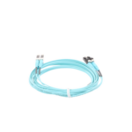 Jumper de Fibra Optica Multimodo 50/125 OM4, LC-LC Duplex, OFNR (Riser), Color Aqua, 3 Metros (9.84 Pies) miniatura 3