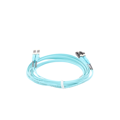 Jumper de Fibra Optica Multimodo 50/125 OM4, LC-LC Duplex, OFNR (Riser), Color Aqua, 3 Metros (9.84 Pies) - imagen 3