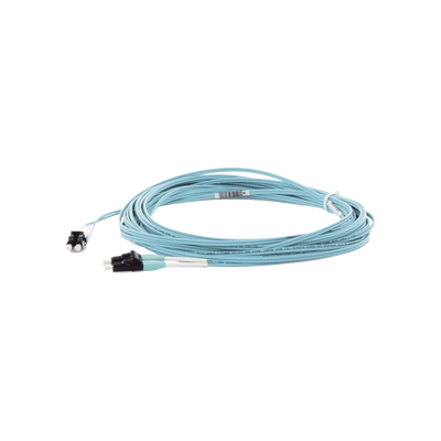Jumper de Fibra Optica Multimodo 50/125 OM4, LC-LC Duplex, OFNR (Riser), Color Aqua, 10 Metros (32.81 Pies) - imagen 3