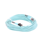 Jumper de Fibra Optica Multimodo 50/125 OM4, LC-LC Duplex, OFNR (Riser), Color Aqua, 20 Metros (65.62 Pies) miniatura 2