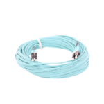 Jumper de Fibra Optica Multimodo 50/125 OM4, LC-LC Duplex, OFNR (Riser), Color Aqua, 20 Metros (65.62 Pies) miniatura 4